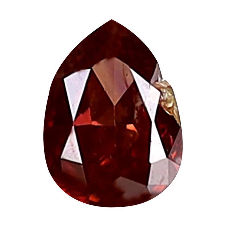 0.11 ct Superb Pear Cut (3 x 3 mm) SI Clarity Brownish Pink Diamond Loose Stone