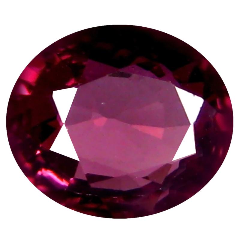 1.09 ct AAA+ Beautiful Oval Shape (6 x 5 mm) Pinkish Red Rhodolite Garnet Natural Gemstone