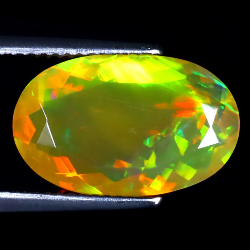 3.93 ct Supreme Oval (16 x 10 mm) Un-Heated Ethiopia Rainbow Opal Loose Gemstone