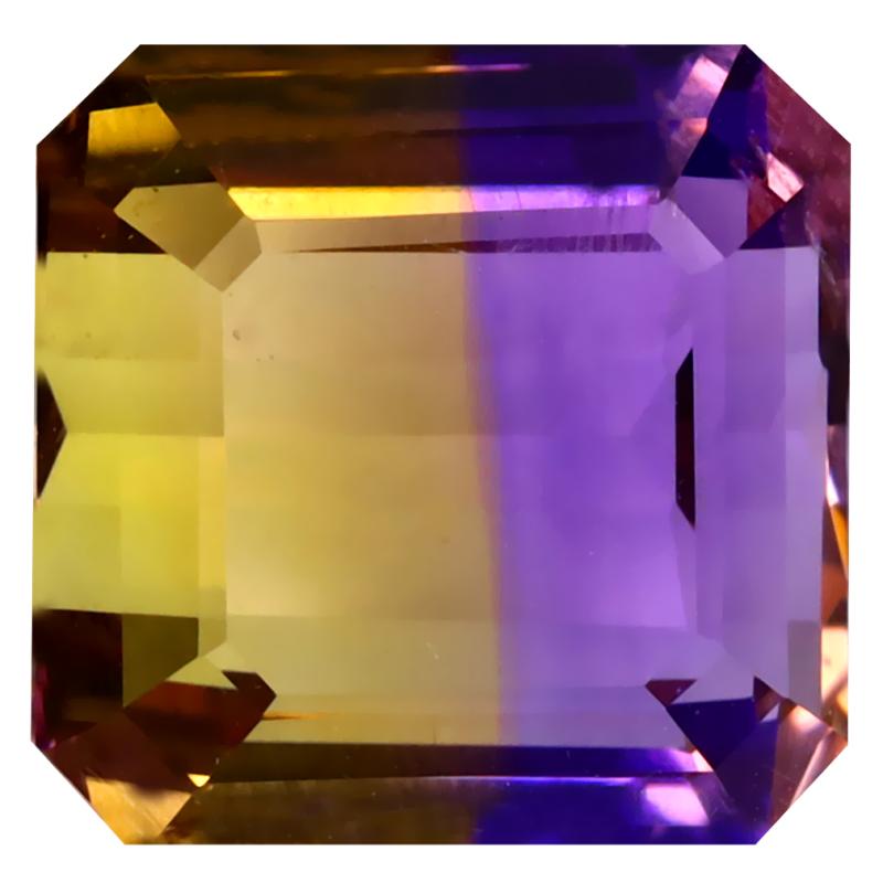 10.92 ct Pleasant Octagon Cut (13 x 12 mm) Unheated / Untreated Natural Ametrine Loose Gemstone