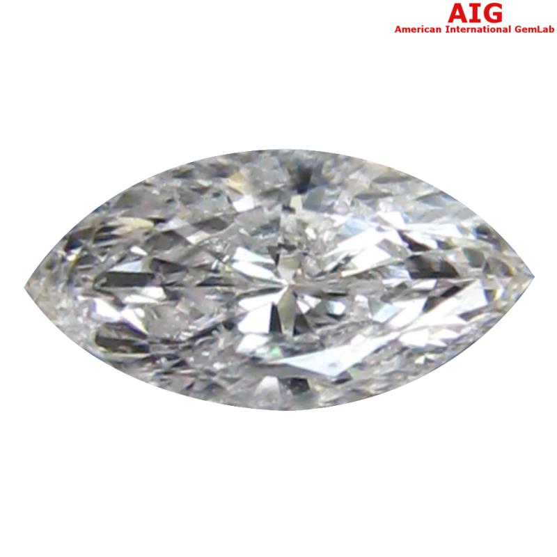 0.18 ct AIG Certified Charming I1 Clarity Marquise Cut (6 x 3 mm) Fancy Light Pink Diamond Stone