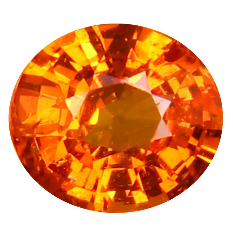 1.35 ct Good-looking Oval Cut (7 x 6 mm) Namibia Fanta Orange Spessartine Natural Gemstone