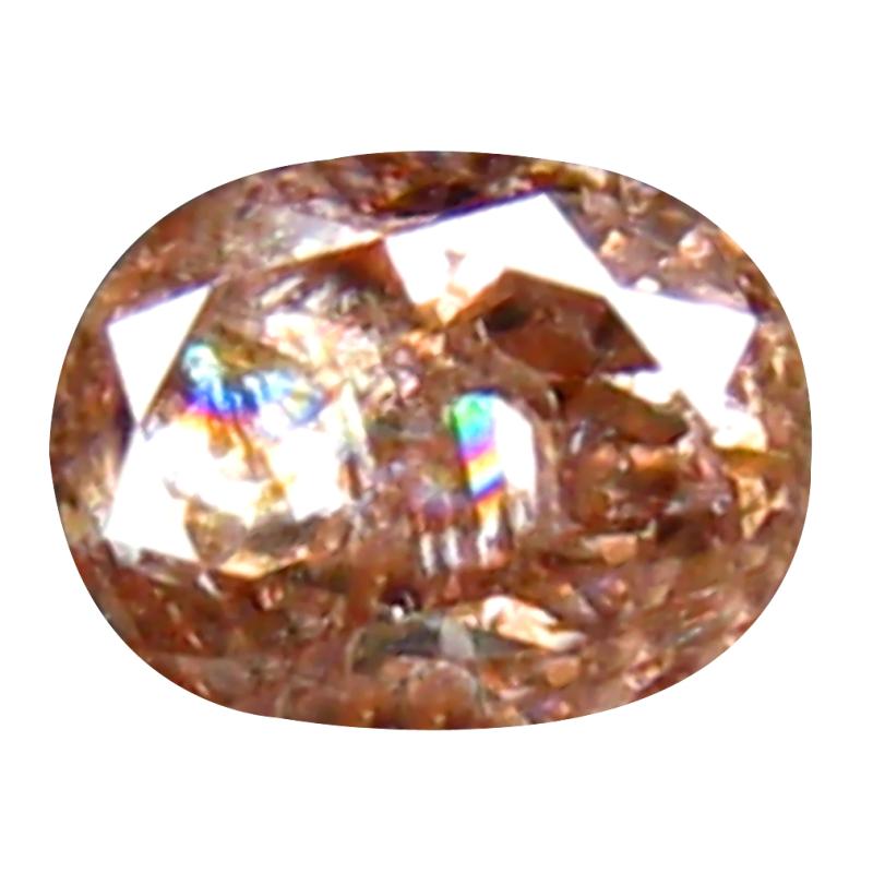 0.15 ct Premium Oval Cut (3 x 3 mm) Congo Fancy Pink Diamond Natural Gemstone