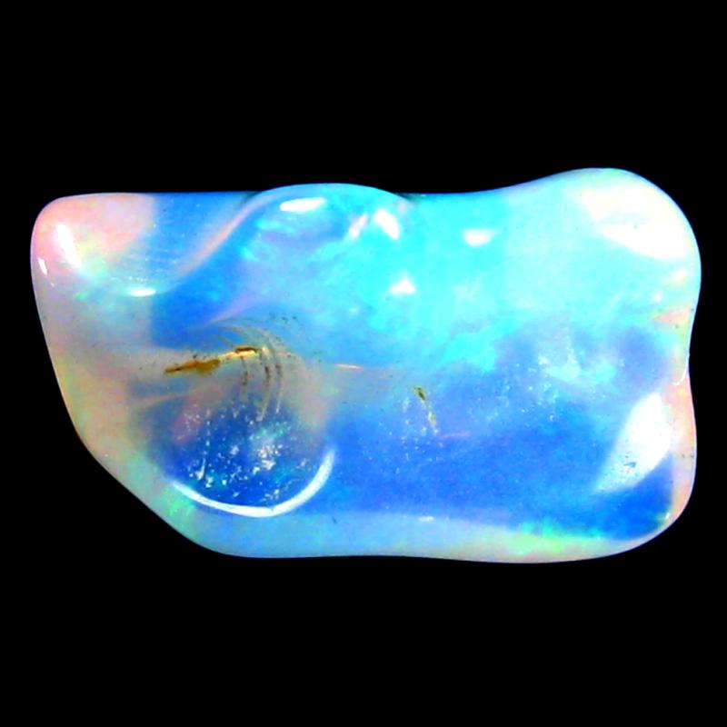 7.15 ct Excellent Fancy Cut (17 x 10 mm) 100% Natural (Un-Heated) Play of Colors Rainbow Opal Natural Gemstone