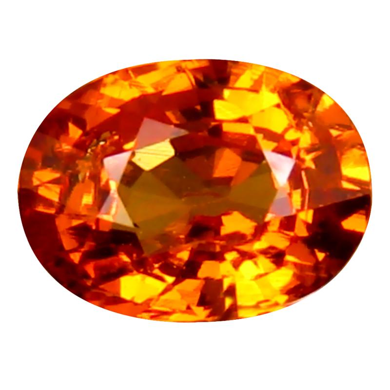 1.38 ct Elegant Oval Cut (7 x 5 mm) Namibia Fanta Orange Spessartine Natural Gemstone