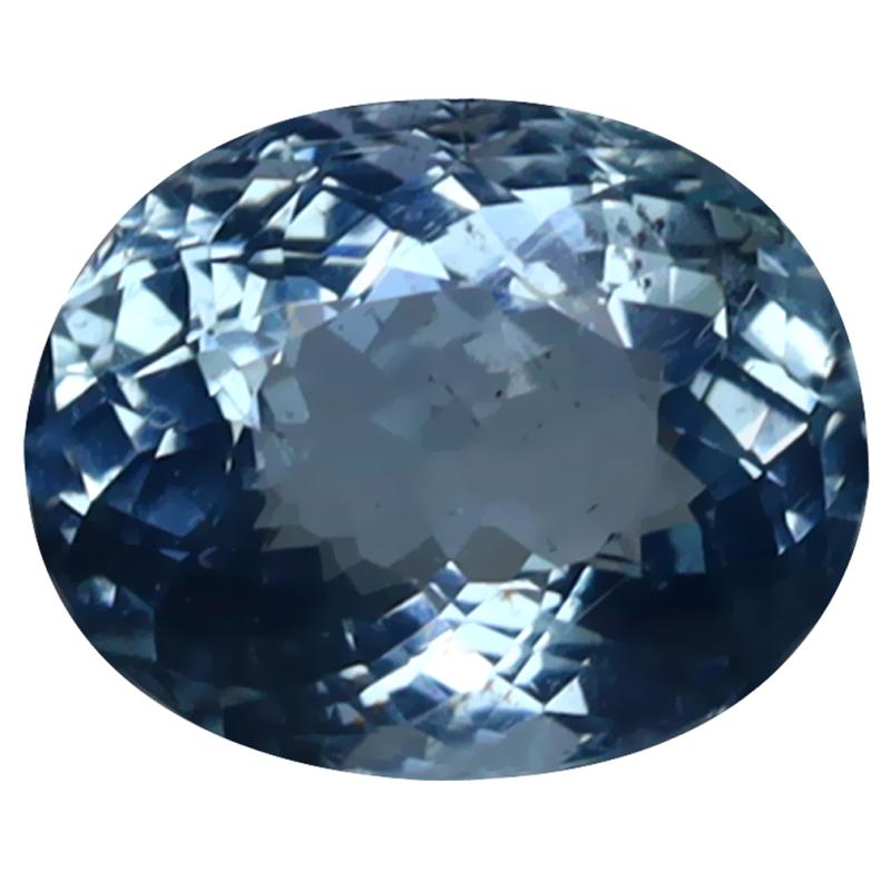 1.43 ct Super-Excellent Oval Cut (8 x 7 mm) 100% Natural (Un-Heated) Sky Blue Aquamarine Natural Gemstone