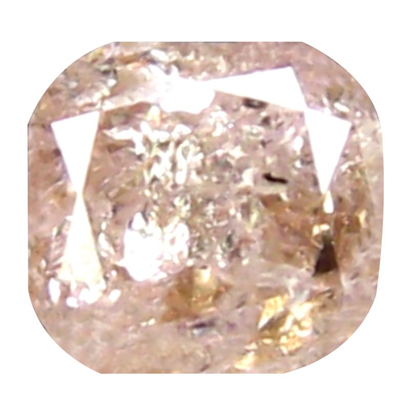 0.19 ct Exquisite Cushion Cut (3 x 3 mm) Congo Fancy Light Pink Diamond Natural Gemstone