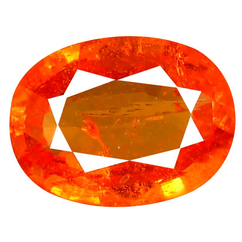 1.56 ct AAA+ Dazzling Oval Shape (8 x 6 mm) Fanta Orange Spessartine Natural Gemstone