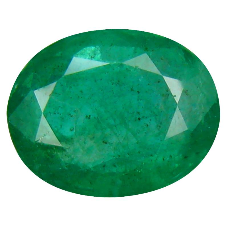 3.18 ct Sparkling Oval (11 x 8 mm) 100% Natural (Un-Heated) Colombia Emerald Loose Gemstone