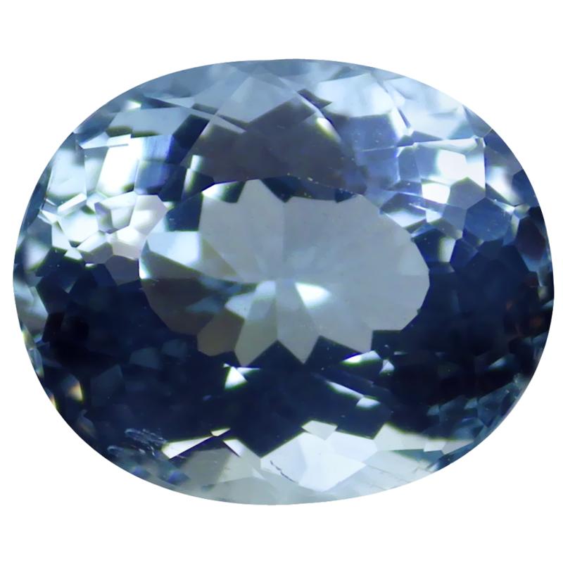 2.37 ct Marvelous Oval (9 x 7 mm) Unheated / Untreated Brazil Aquamarine Loose Gemstone