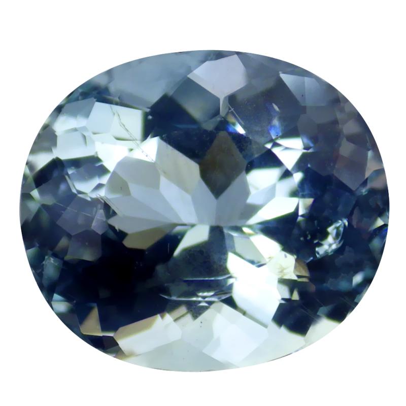 3.63 ct Eye-opening Oval (11 x 9 mm) Unheated / Untreated Brazil Aquamarine Loose Gemstone