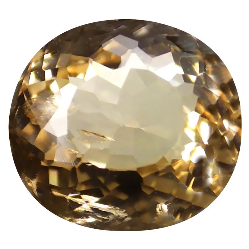 1.31 ct Amazing Oval Cut (7 x 7 mm) Mozambique Yellow Tourmaline Natural Gemstone