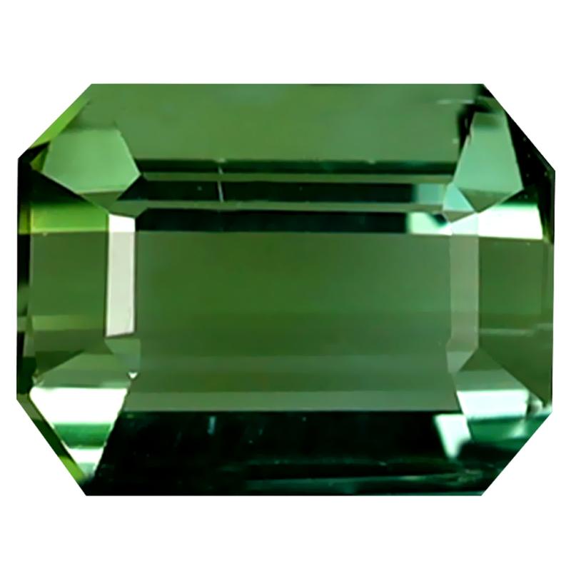 1.42 ct Unbelievable Octagon Cut (7 x 5 mm) Mozambique Green Tourmaline Natural Gemstone
