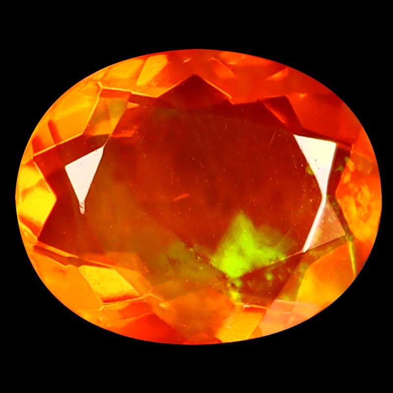 1.83 ct Premium Oval Cut (11 x 9 mm) Heated Natural Orange Fire Opal Loose Gemstone