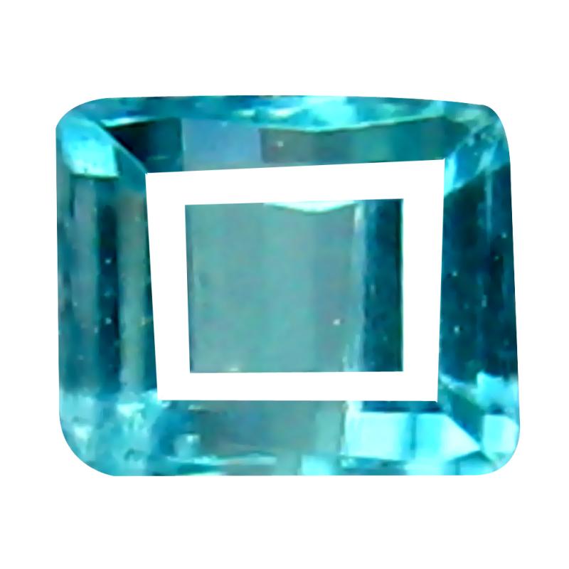 0.08 ct AAA+ VVS Significant Unheated / Untreated Rectangular Cut (2 x 3 mm) Greenish Blue Grandidierite