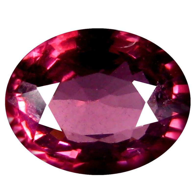 1.26 ct AAA+ Terrific Oval Shape (7 x 6 mm) Pinkish Red Rhodolite Garnet Natural Gemstone