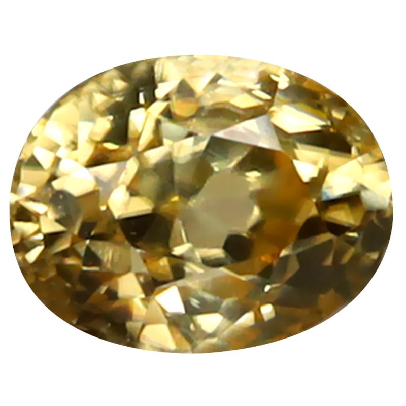1.97 ct Wonderful Oval Cut (7 x 6 mm) 100% Natural (Un-Heated) Yellow Zircon Natural Gemstone