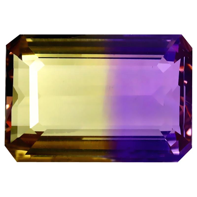 5.89 ct Fair Octagon Cut (14 x 9 mm) Unheated / Untreated Natural Ametrine Loose Gemstone