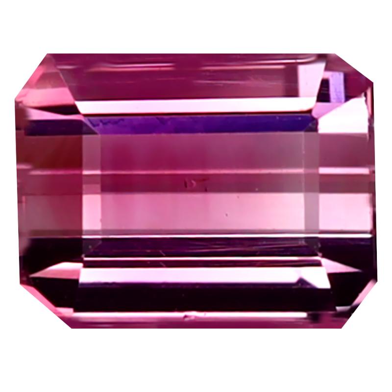 1.66 ct Superb Octagon Cut (7 x 6 mm) Mozambique Pink Tourmaline Natural Gemstone