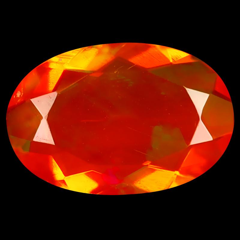 1.75 ct Incredible Oval Cut (12 x 8 mm) Heated Natural Orange Fire Opal Loose Gemstone