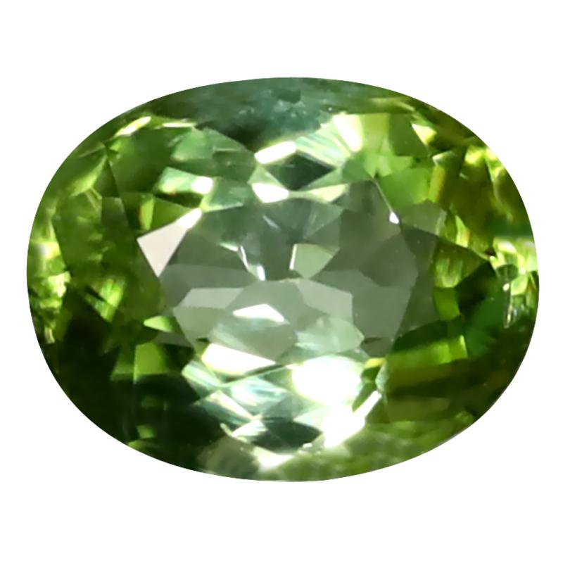 1.19 ct Fabulous Oval Cut (7 x 6 mm) Mozambique Green Tourmaline Natural Gemstone