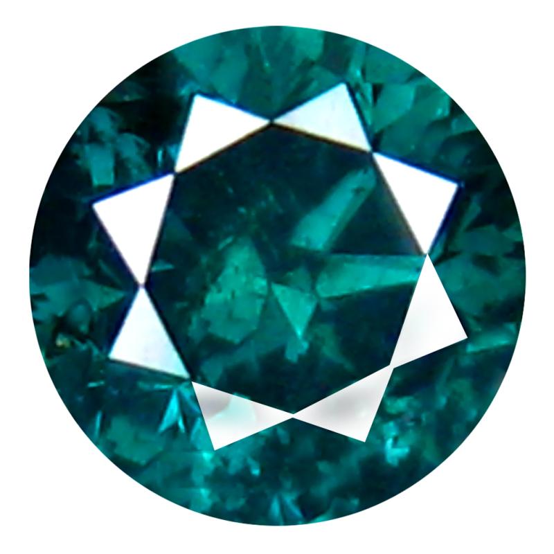 0.32 ct AAA Grade Mind-Boggling Round Cut (4 x 4 mm) 100% Natural Greenish Blue Diamond Gemstone