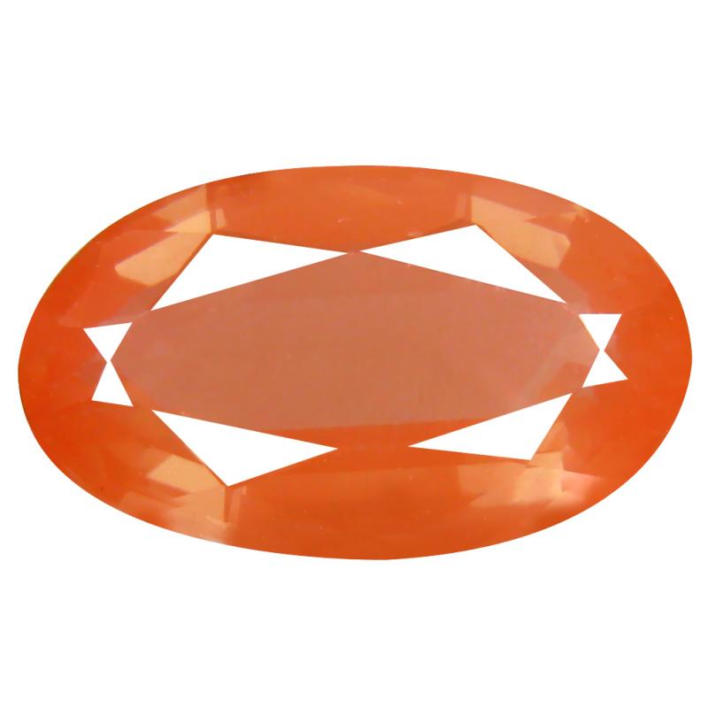 8.64 ct Amazing Oval Cut (18 x 10 mm) Orange Red Color Natural Labradorite Natural Gemstone