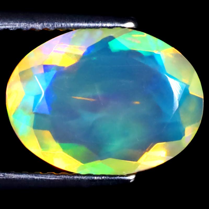 2.62 ct Best Oval (13 x 10 mm) Un-Heated Ethiopia Rainbow Opal Loose Gemstone