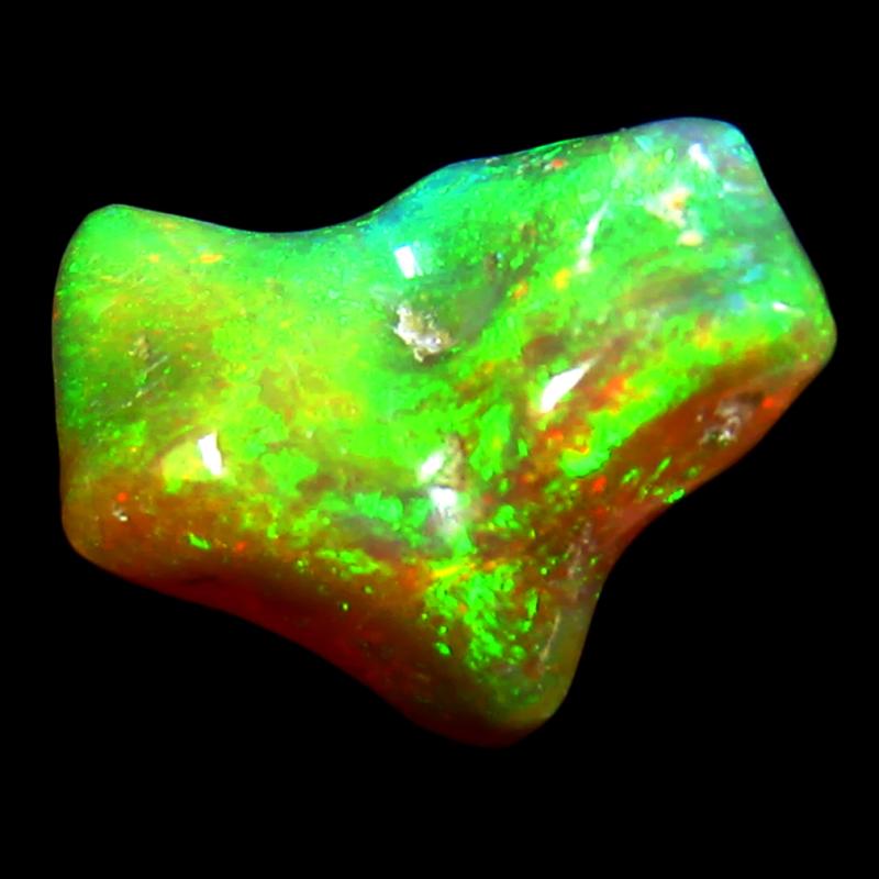 8.12 ct World class Fancy Cut (18 x 11 mm) Ethiopia Play of Colors Rainbow Opal Natural Gemstone