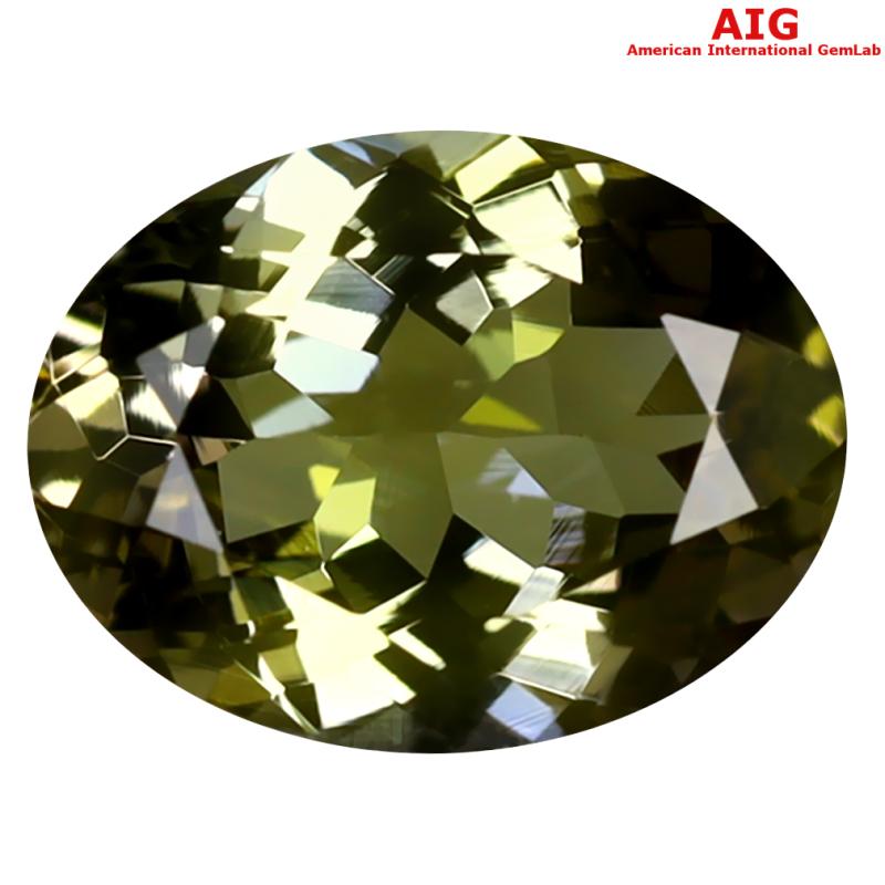 2.57 ct AIG Certified Premium Oval Shape (10 x 8 mm) Blue Yellow Tanzanite Natural Gemstone