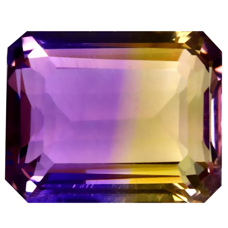 8.69 ct Tremendous Octagon Cut (14 x 11 mm) Unheated / Untreated Natural Ametrine Loose Gemstone