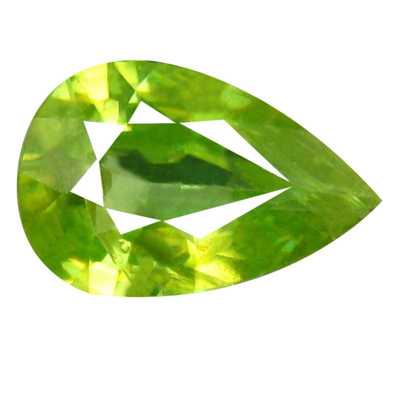 0.89 ct Outstanding Pear Cut (8 x 5 mm) Pakistan Green Sphene Natural Gemstone