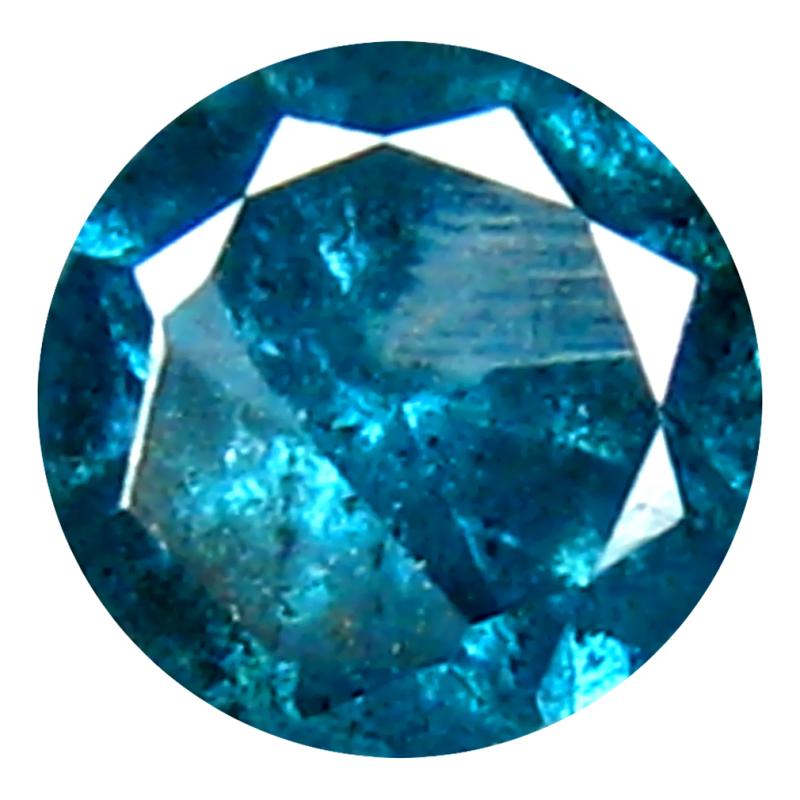 0.29 ct AAA Grade Impressive Round Cut (4 x 4 mm) 100% Natural Vivid Blue Diamond Gemstone