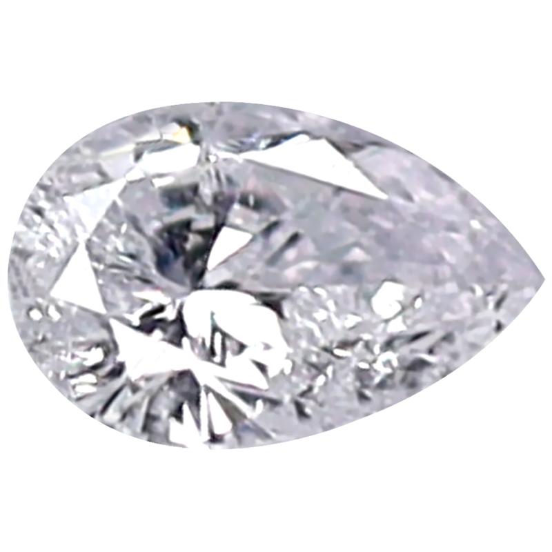 0.07 ct Charming Pear Cut (4 x 2 mm) D (Colorless) Unheated / Untreated Diamond Natural Gemstone