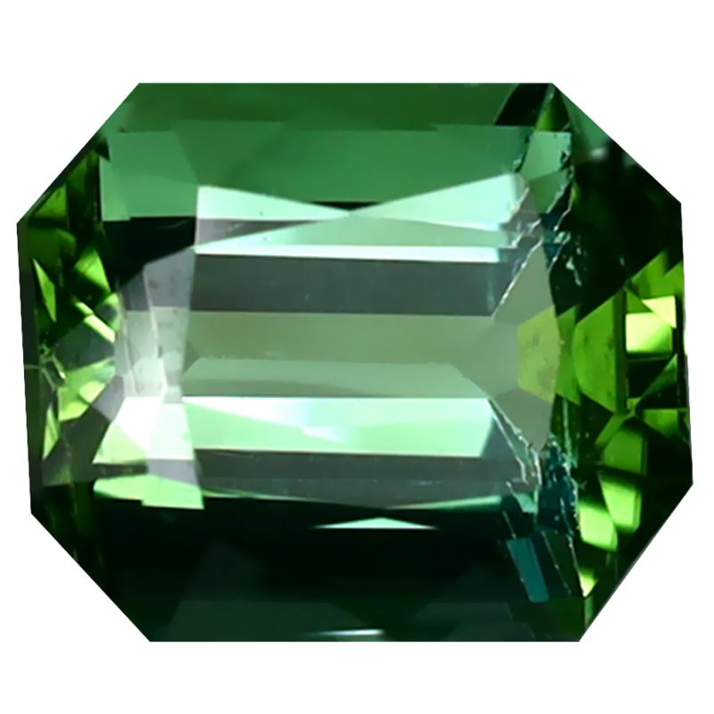 2.72 ct Topnotch Octagon Cut (9 x 7 mm) Mozambique Green Tourmaline Natural Gemstone