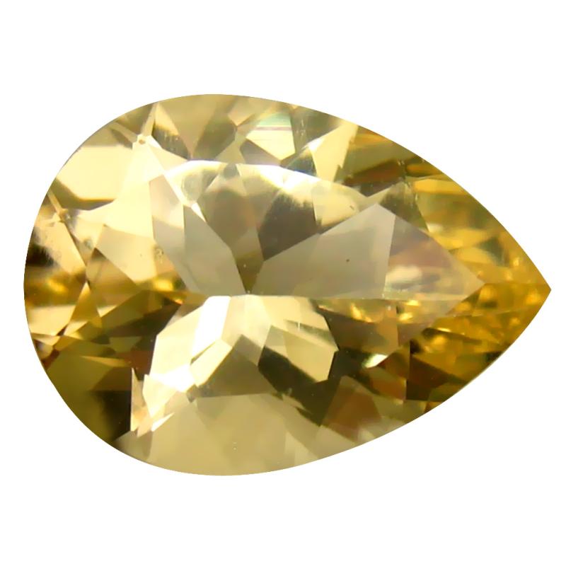 4.56 ct Fabulous Pear Cut (14 x 10 mm) Un-Heated Natural Yellow Andesine Loose Gemstone