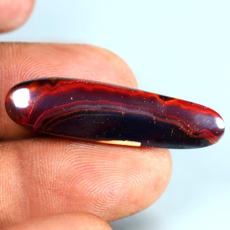 16.12 ct Best Fancy Shape (35 x 9 mm) Multi Color Australian Koroit Boulder Opal Natural Loose Gemstone