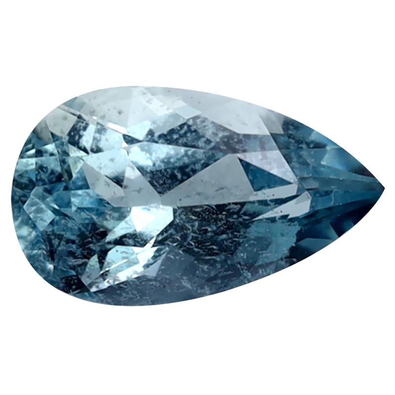 1.71 ct Pear Cut (11 x 6 mm) de Itabira Mine Brazilian Santa Maria Blue Aquamarine