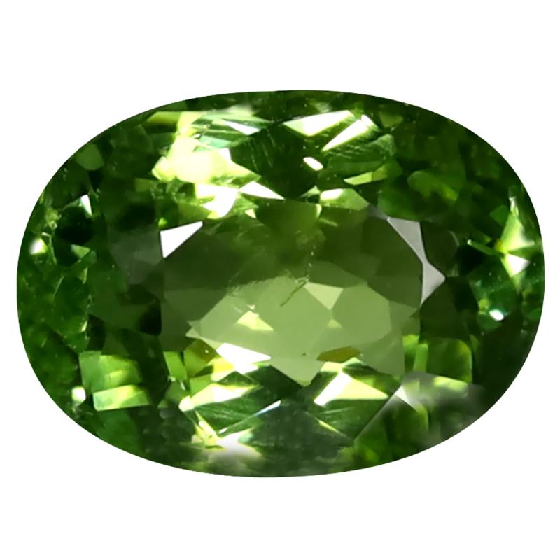 1.73 ct Supreme Oval Cut (9 x 6 mm) Mozambique Green Tourmaline Natural Gemstone