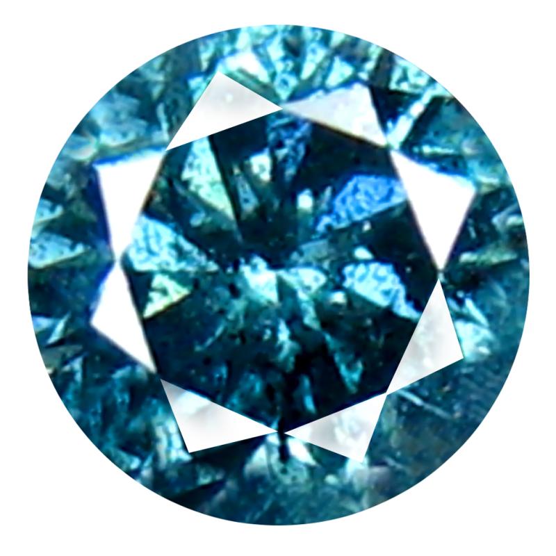 0.25 ct AAA Grade Astonishing Round Cut (4 x 4 mm) 100% Natural Vivid Blue Diamond Gemstone