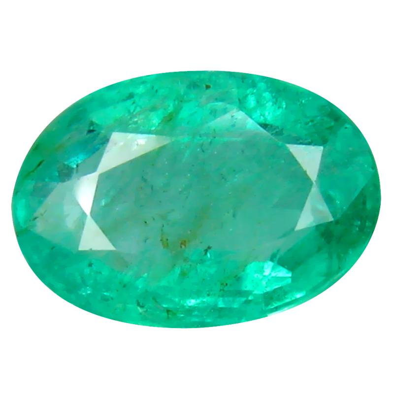 3.53 ct Shimmering Oval (12 x 8 mm) 100% Natural (Un-Heated) Colombia Emerald Loose Gemstone