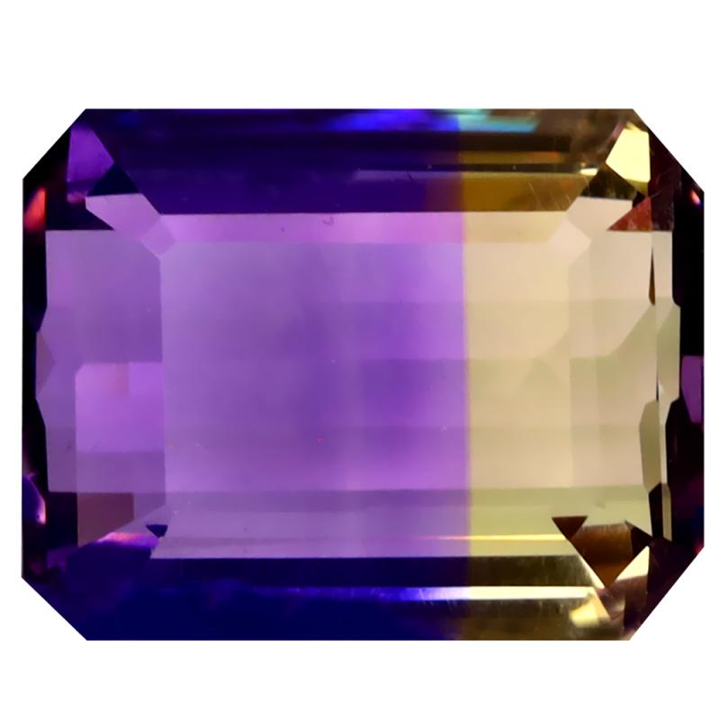 8.10 ct Extraordinary Octagon Cut (14 x 11 mm) Unheated / Untreated Natural Ametrine Loose Gemstone