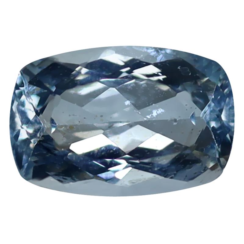 1.67 ct Elegant Cushion Cut (10 x 6 mm) Unheated / Untreated Sky Blue Aquamarine Natural Gemstone