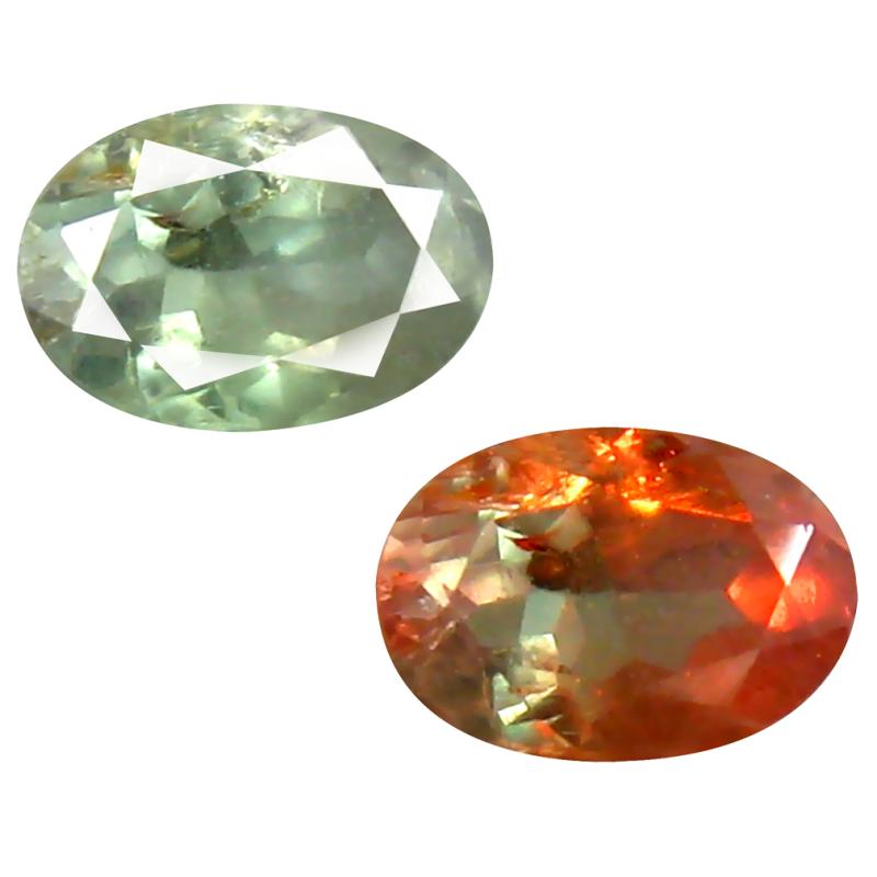 0.42 ct Fair Oval Shape (5 x 4 mm) Un-Heated Color Change Alexandrite Natural Gemstone