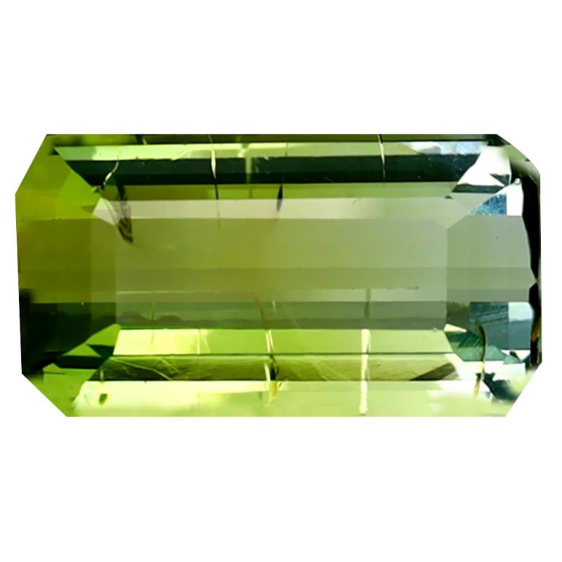 3.00 ct Topnotch Octagon Cut (11 x 6 mm) Mozambique Bi Color Tourmaline Natural Gemstone