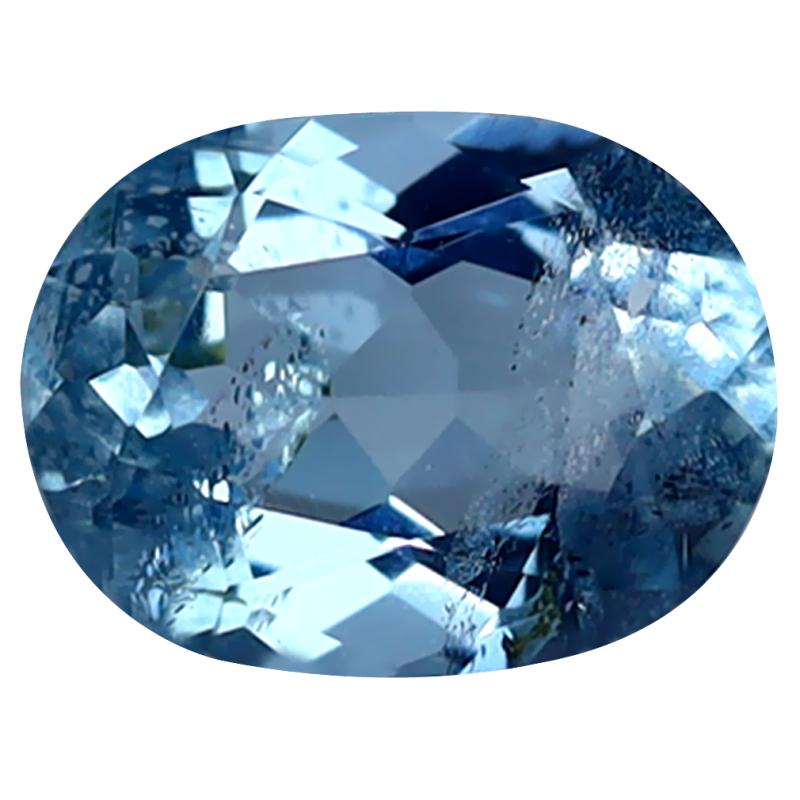 1.09 ct Oval Cut (8 x 6 mm) de Itabira Mine Brazilian Santa Maria Blue Aquamarine