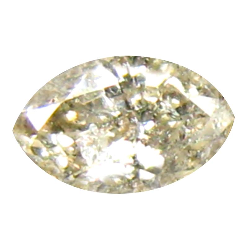 0.14 ct Flashing Marquise Cut (4 x 3 mm) Congo Fancy Brown Diamond Natural Gemstone