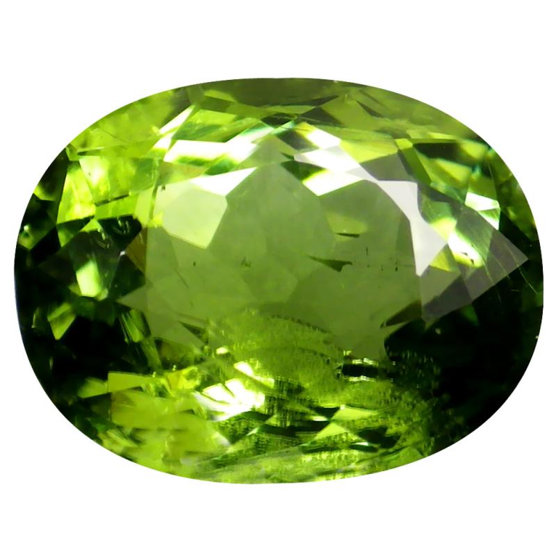 1.69 ct Incomparable Oval Cut (8 x 7 mm) Mozambique Green Tourmaline Natural Gemstone