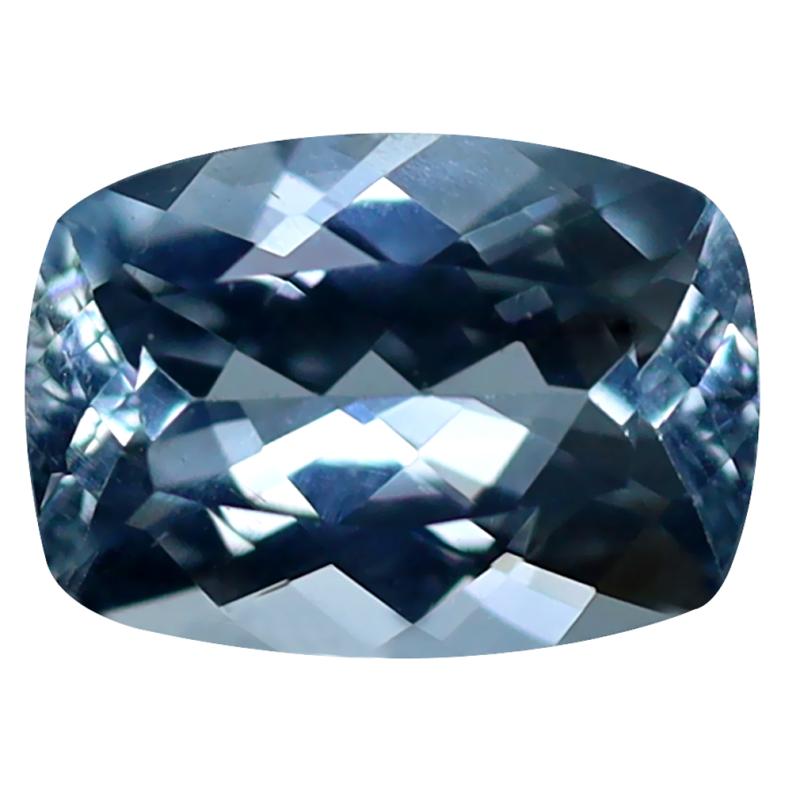 1.83 ct Sparkling Cushion Cut (10 x 7 mm) Unheated / Untreated Sky Blue Aquamarine Natural Gemstone