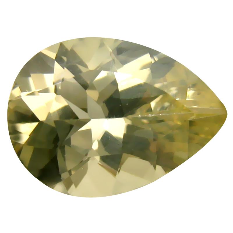 4.54 ct Best Pear Cut (14 x 10 mm) Un-Heated Natural Yellow Andesine Loose Gemstone
